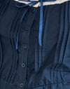 navy poplin