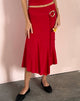 Image of Kimiko Midi Skirt in Red