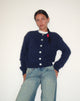 Imagen de Audrina Cardigan In Fluffy Knit Navy