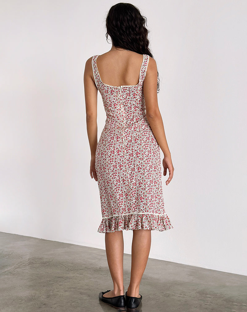 Image of Bila Midi Dress in Pretty Ditsy