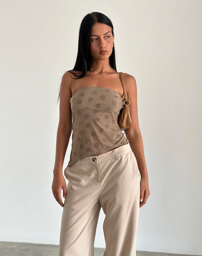 Image of Bistara Top in Daisy Flock Light Brown