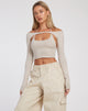 imagen de Brandy Long Sleeve Top en Coconut Milk