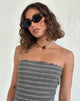 Image of Chelonia Oval Sunglasses in Dark Olive