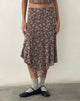 Imagen de Cinta Falda Midi en Botanist Flock Dark Taupe