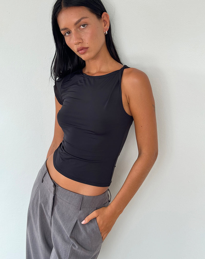 Image of Dannas Asymmetric Top in Black