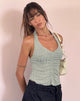 imagen de Enzley Knit Halterneck Top en Sage