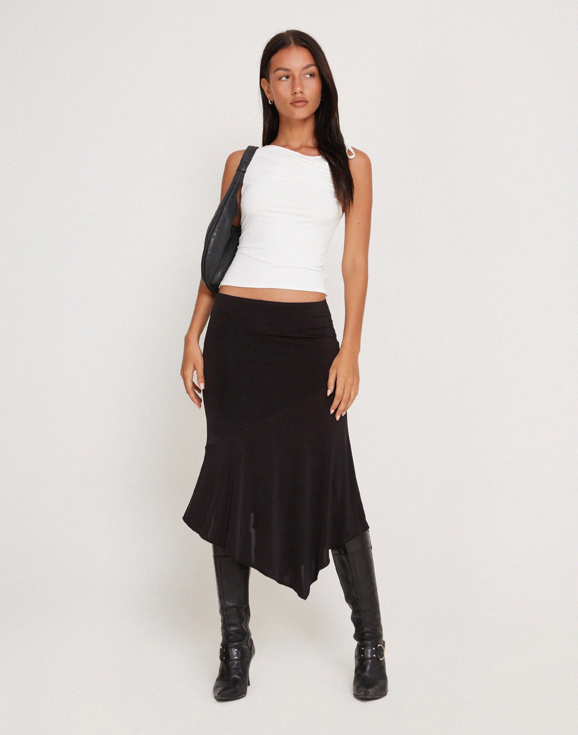 Imagen de Cinta Low Rise Midi Skirt in Black