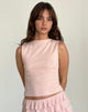 Image of Hala Sleeveless Top in Peachskin Mesh