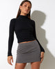 imagen de la minifalda Ima en Tailoring Charcoal