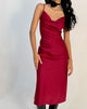 Imagen del vestido Palasha Midi de satén rojo