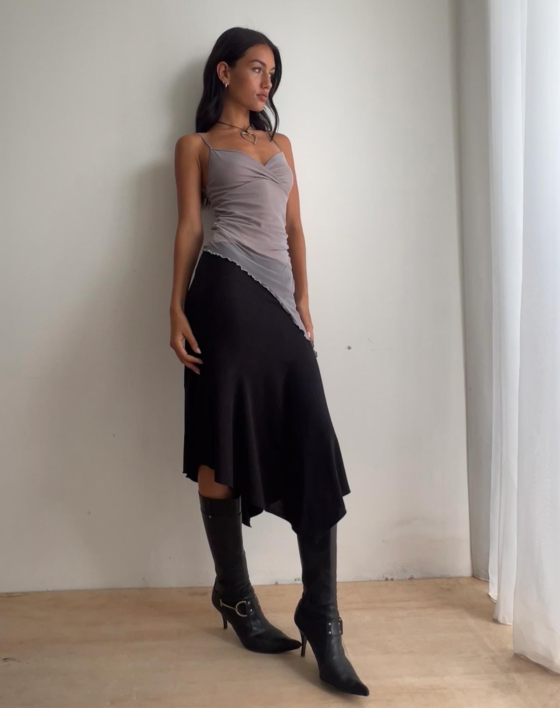 Imagen de Cinta Low Rise Midi Skirt in Black