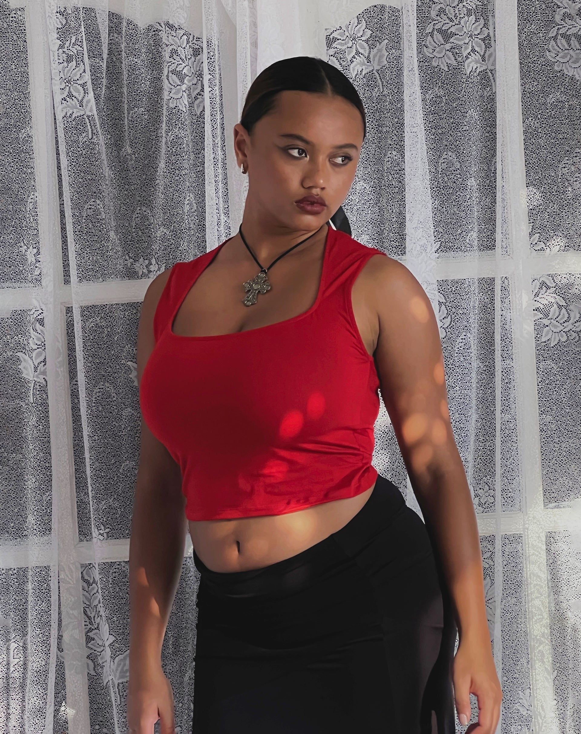 Imagen de Jinsu Crop Top Rojo Adrenalina