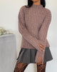 Imagen de Judah Oversized Chunky Rib Knit Jumper en Topo