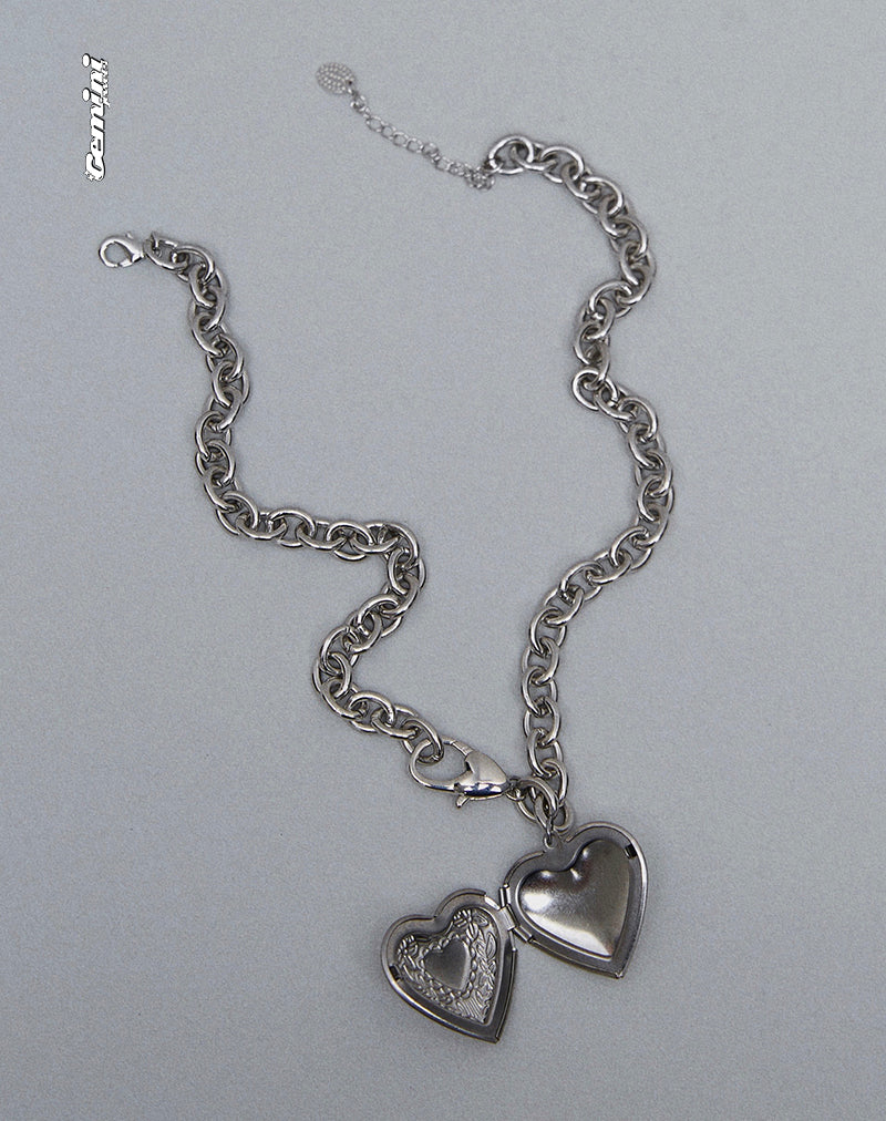 Imagen de Jude Chunky Heart Necklace de Gemini Jewels