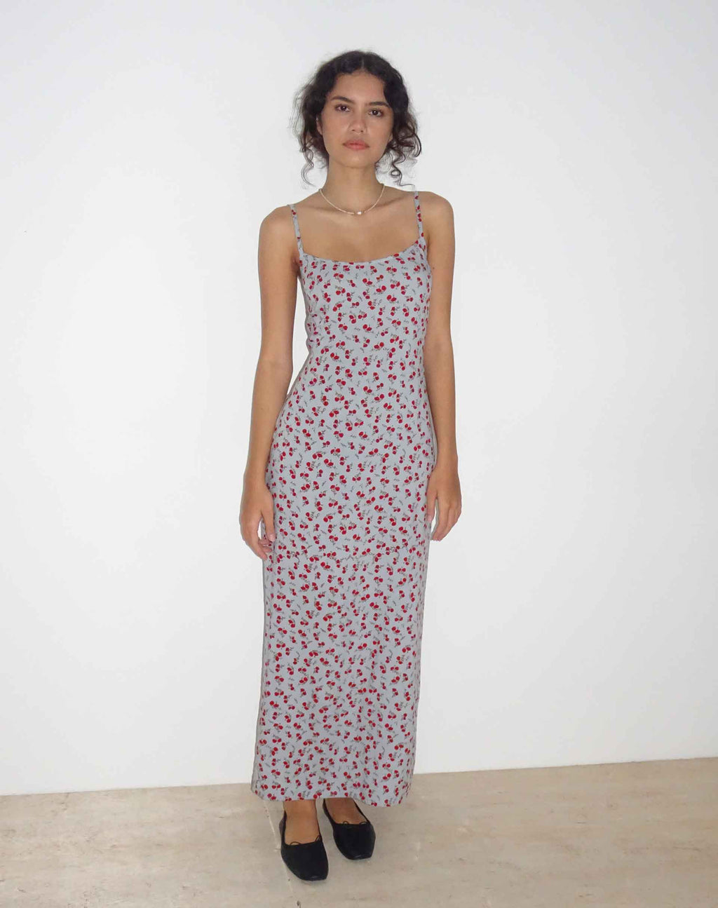 Maxi Vestido Kafka en Azul Floral Ditsy