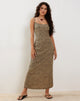 Imagen de Kafka Maxi Dress in Mini Croc Tan