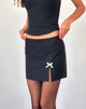 Imagen de Yanti Minifalda negra con lazos marfil