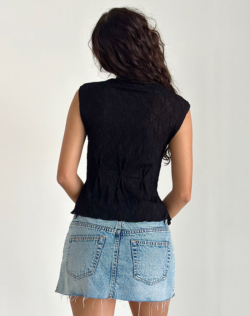 Image of Kimbra Top in Textured Black