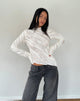 Image of Kittie Long Sleeve Top in Textured Ivory