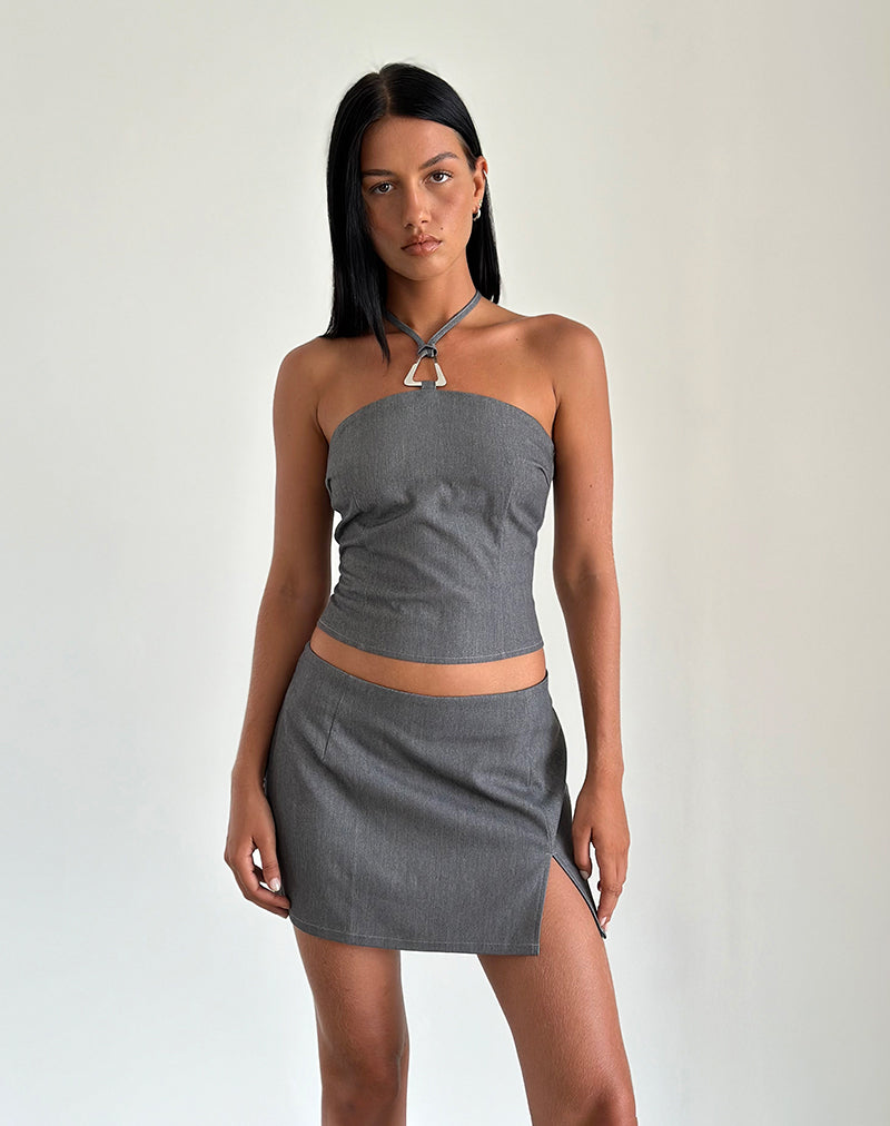 Image of Laika Top in Tailoring Charcoal
