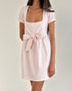 Image of Leshiana Mini Dress in Poplin Light Pink