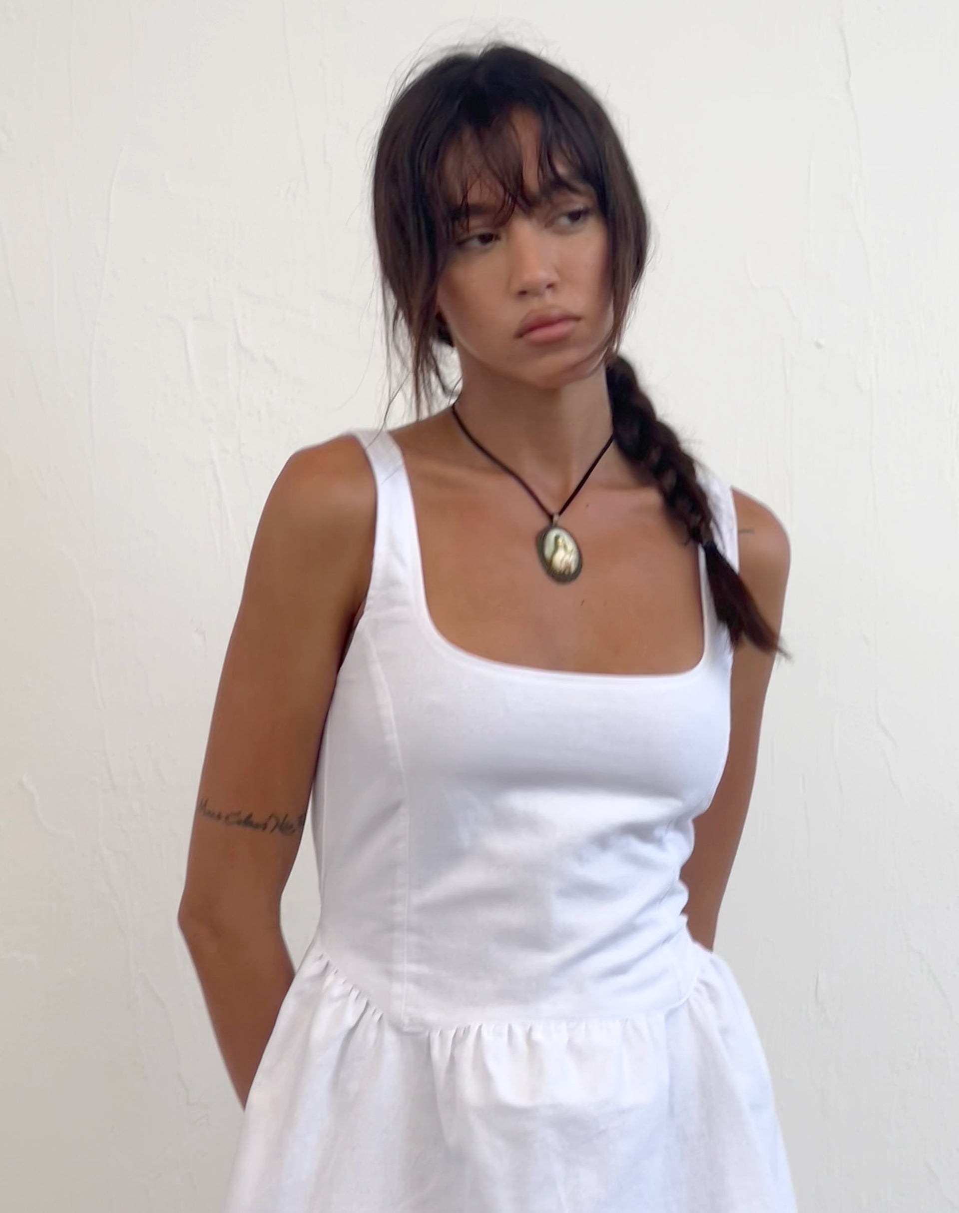 imagen de Leshiel Mini Dress in White