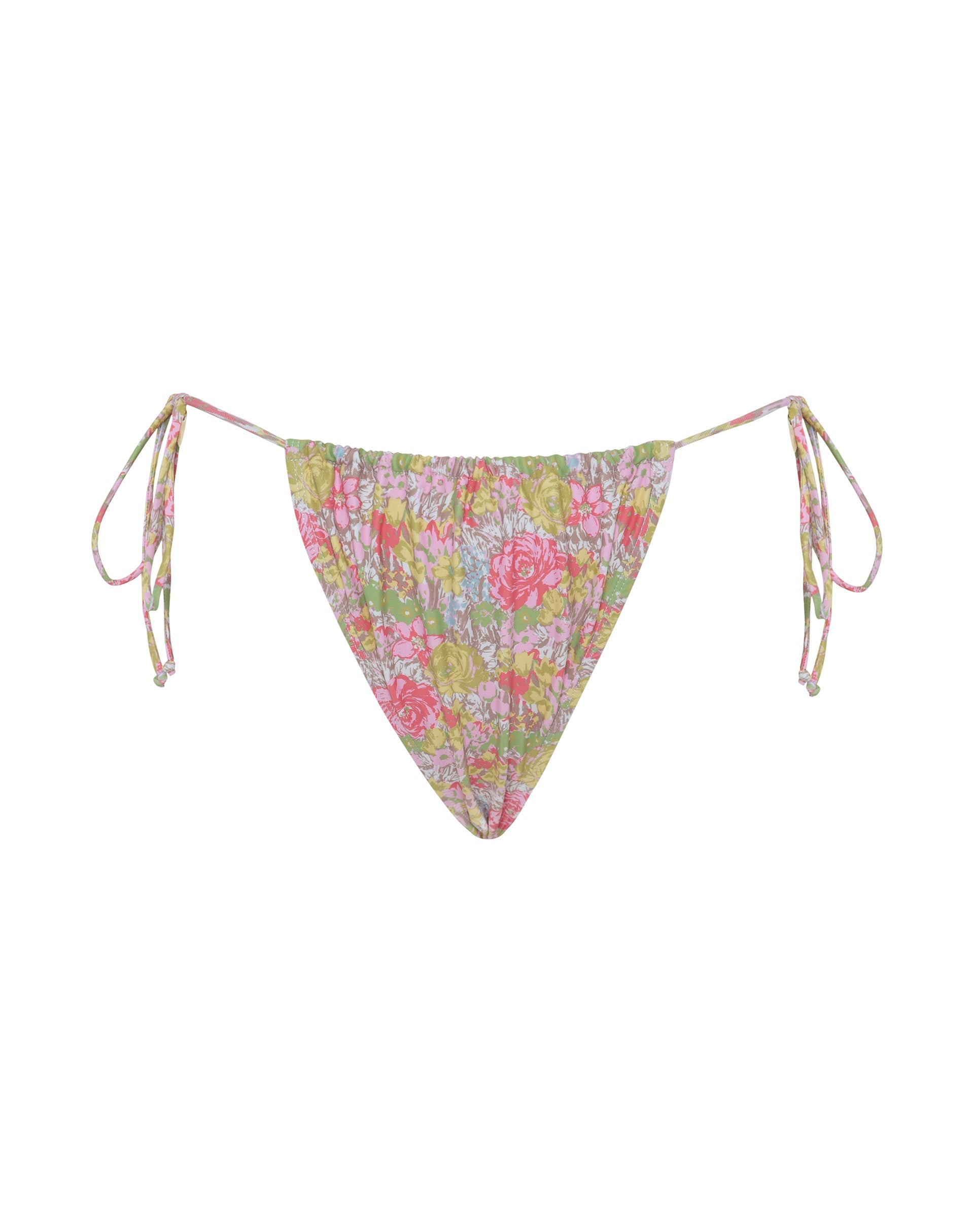 Imagen de la braguita de bikini Leyna en rosa floral abstracto BAÑADORES