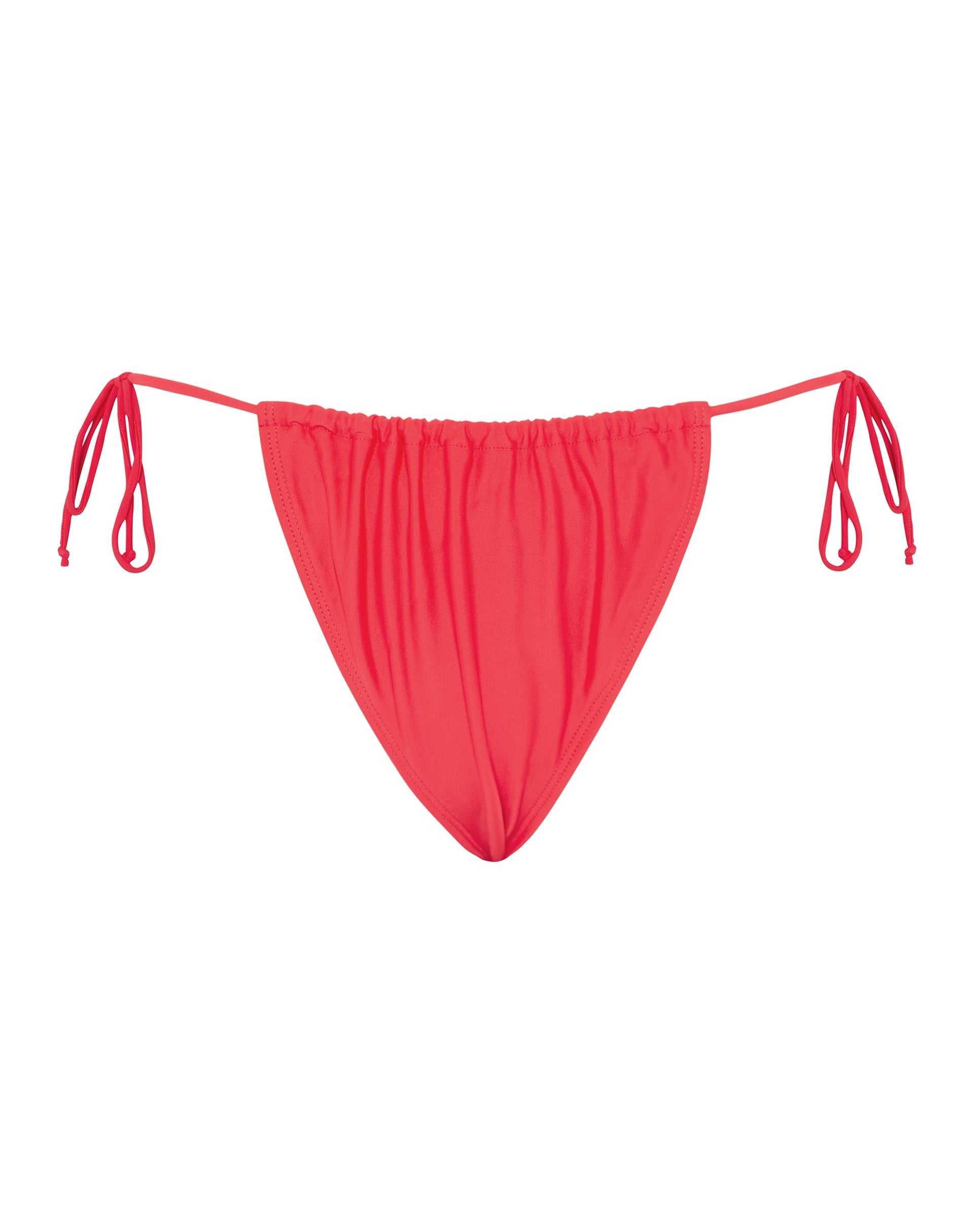 Imagen de la braguita de bikini Leyna en rojo escarlata