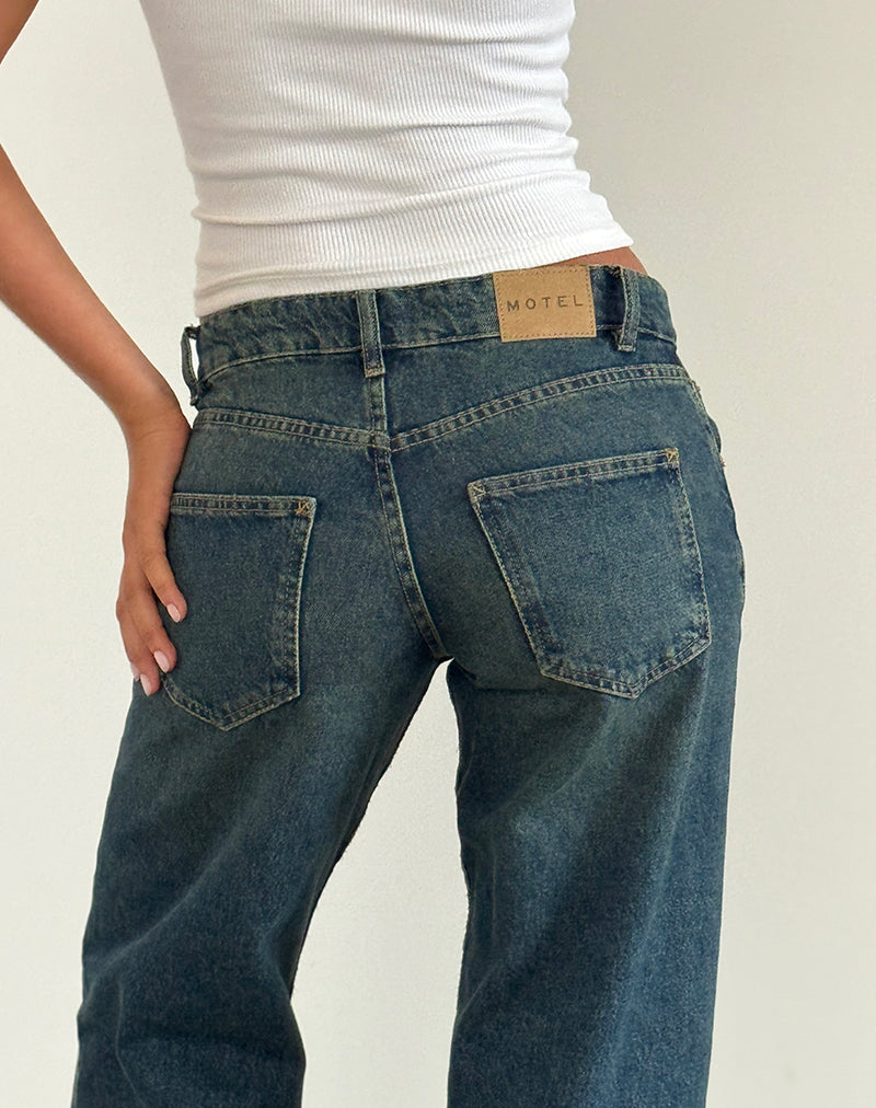 Imagen de Low Rise Parallel Jeans en azul brillante