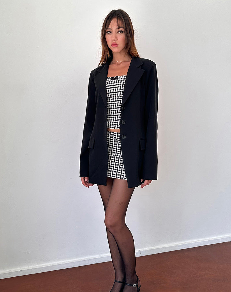 Imagen de Malana Slim Fit Blazer de sastrería Negro