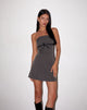 Imagen de Merila Bandeau Mini Dress in Pinstripe Grey