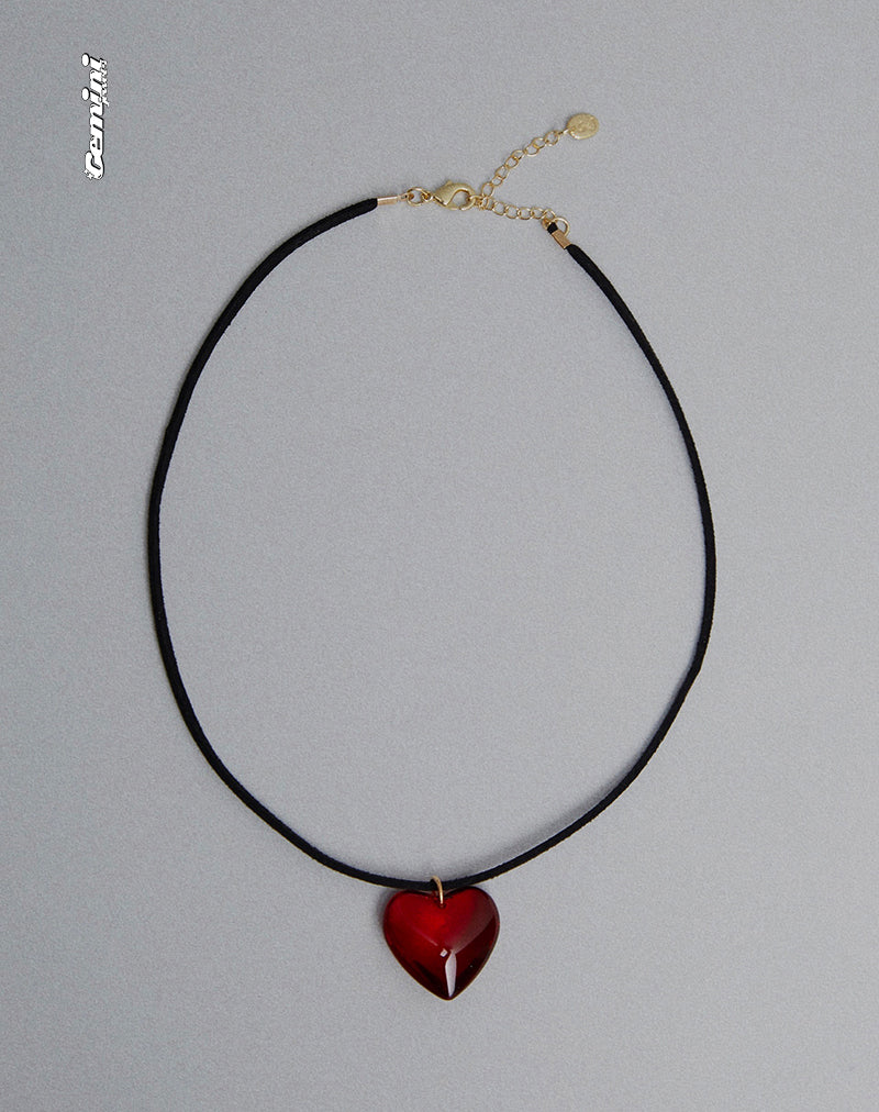 Collar Mimi Glass Heart de Gemini Jewels