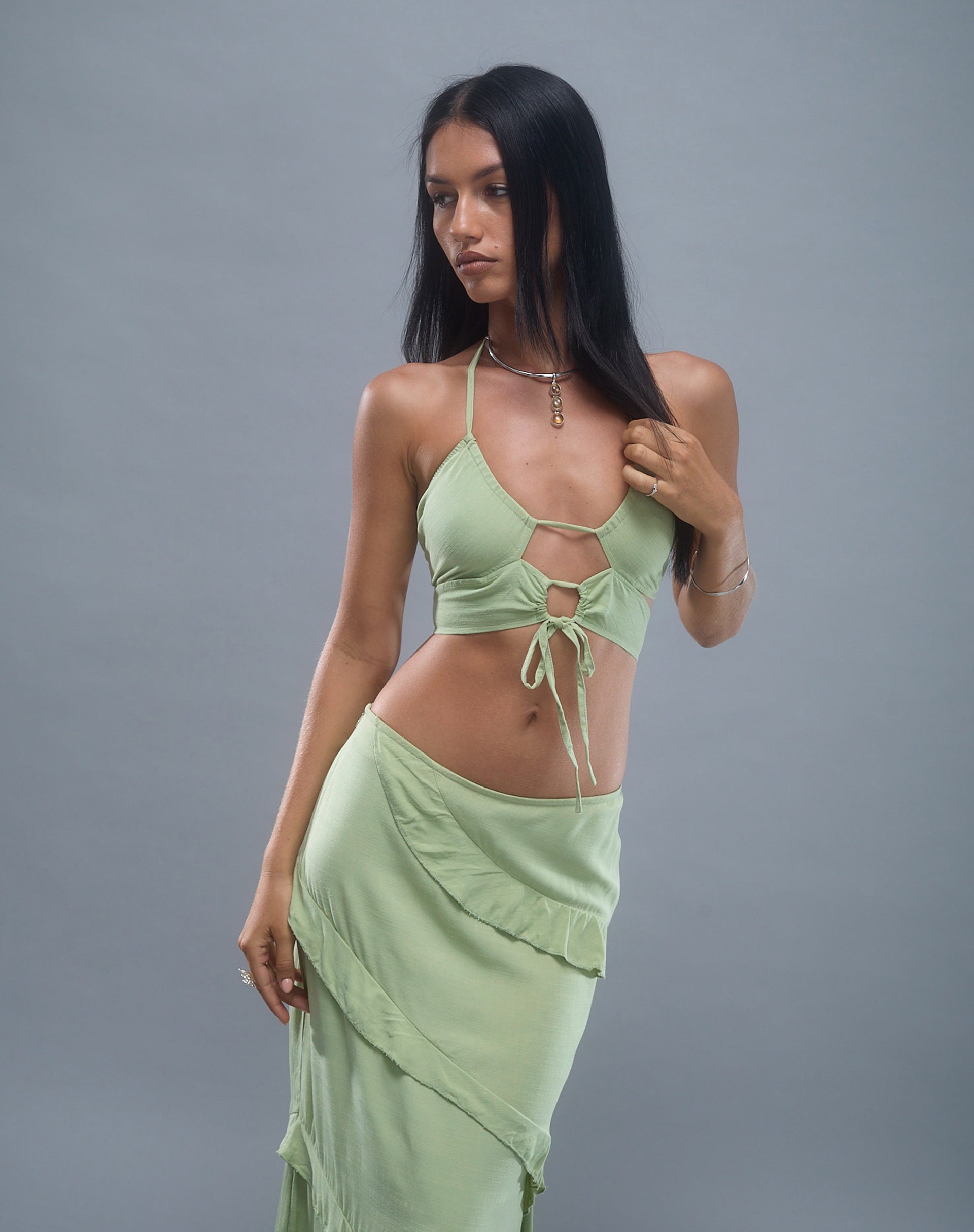 Imagen de Koen Cut Out Top en Mint Sage