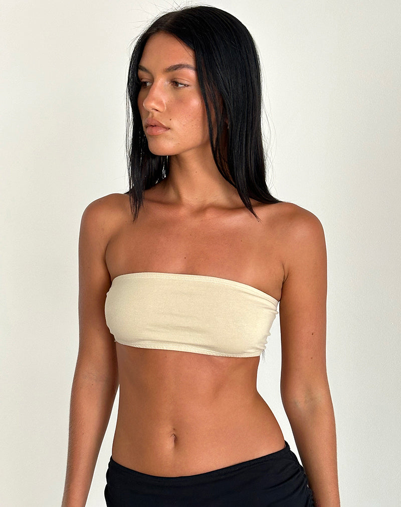 Nabel Micro Tube Top in Coconut Milk