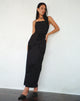 Imagen de Nodu Maxi Dress in Orchids Flock Negro