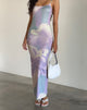 Image of Norila Cami Maxi Dress in Slinky Orchid Petals Lilac