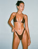 imagen de la braguita de bikini Farida en marrón brillante
