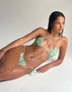 Imagen de Yessy Top de Bikini en Paisley Abstracto Verde
