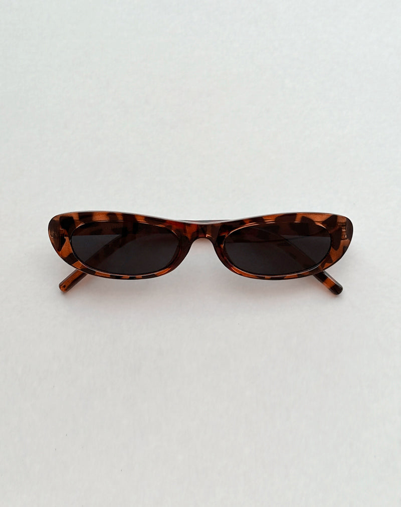 Image of Radiata Rectangle Sunglasses in Tortoise Shell