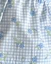 Blue Flower Gingham