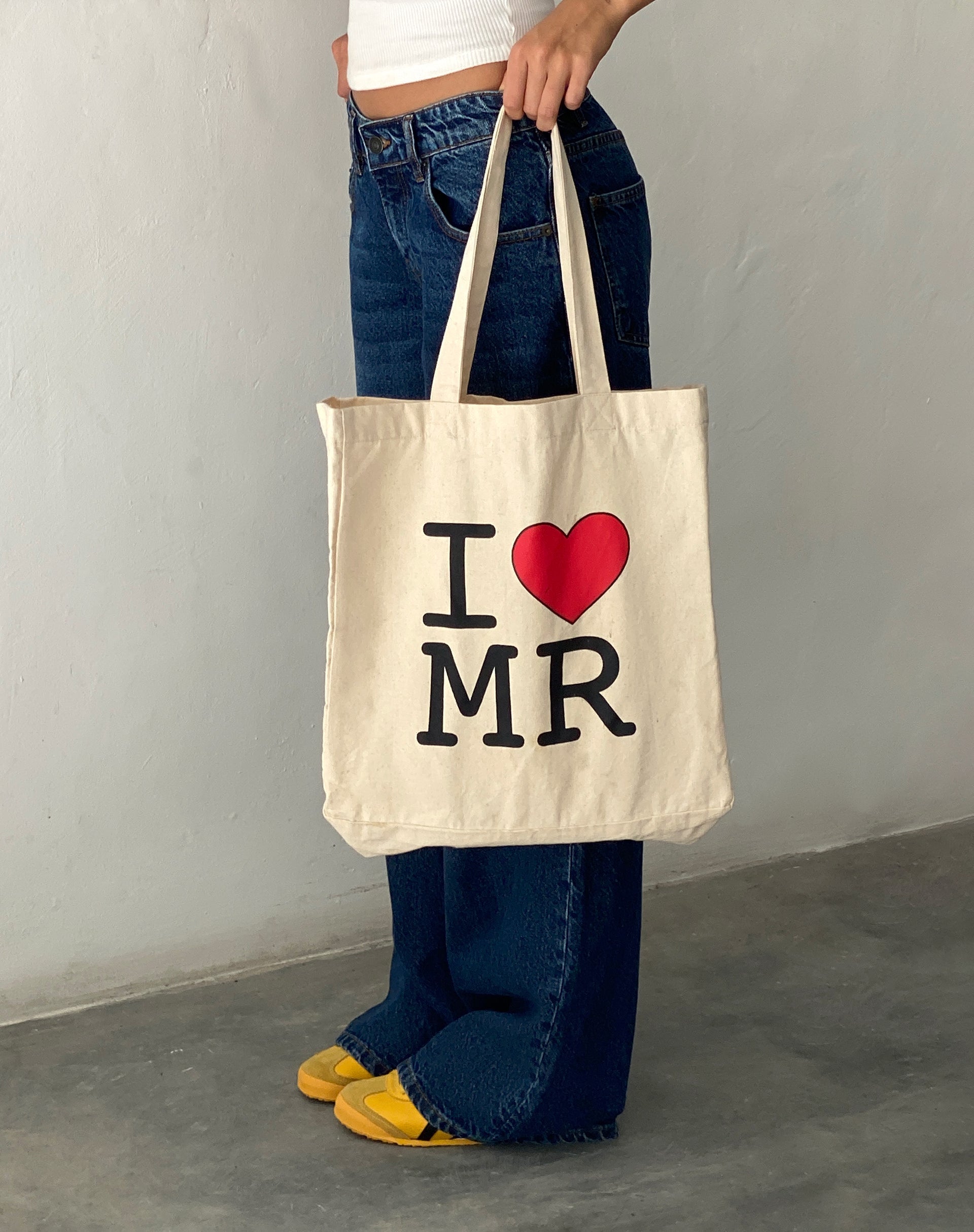 Imagen de I Heart MR Tote Bag en blanco roto