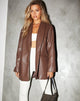 Imagen de Saken Blazer en Pu Brown