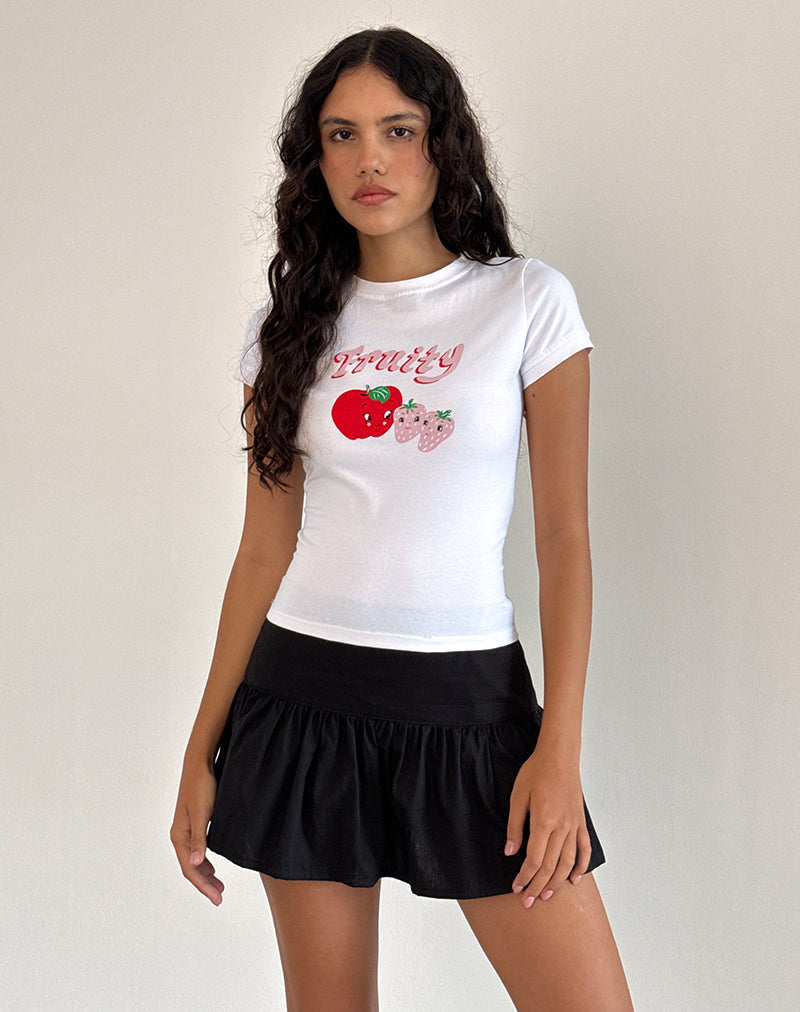 Sutin Tee in White Fruity