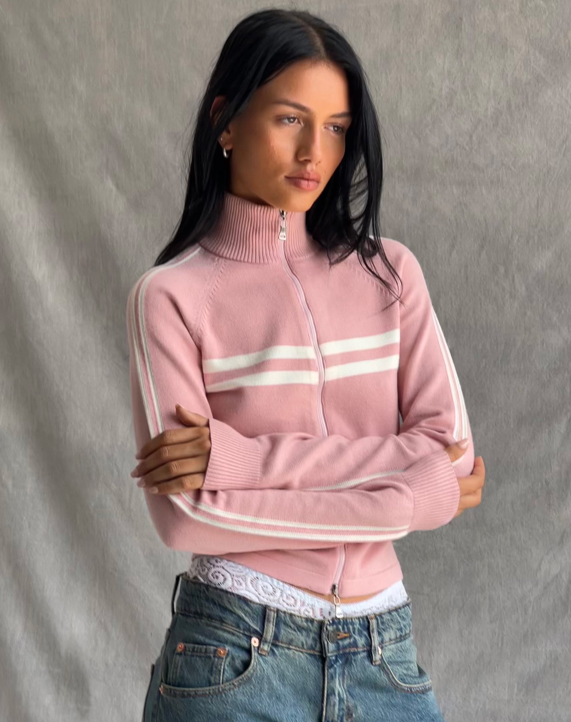 Imagen de Talisa Chaqueta deportiva con cremallera en punto rosa