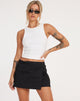 imagen de la minifalda Cargo Zephyr en algodón negro