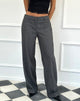 Image de Abdel Faux Wool Tailored Trouser in Charcoal Grey