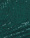 Drape Sequin Forest Green