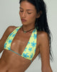 Image de Cerry Bikini Top in Yellow Painted Flower