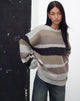 IMAGE DE Namari Jumper en Gris et Tan abstraits