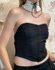 Image de Elita Hook and Eye Corset Top in Black